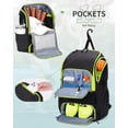thumbnail image 4 of Pickleball Bag Sportsnew Mochila deportiva grande negro-fluo, 4 of 9