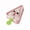 Pink, variant on Triangular Reusable Popsicle Mold with Wooden Sticks - Safe PVC-Free Ice Pop Maker for Summer Fun