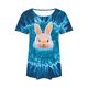 thumbnail image 4 of Xuyuer Happy Easter Family Matching Shirt Women Easter Sunday T-Shirt Cute Tie Dye Bunny Graphic Tee Holiday Short Sleeve Tops Funny Bunny T-Shirt Rabbit Graphic Tee Tops, 4 of 6