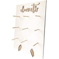 thumbnail image 1 of 26 x 35 cm, realza tu día especial de bodas con soporte de donut de madera decorativo, 1 of 6