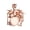 Rose, variant on Solid Gold Drum Set Pendant Necklace (14K Rose Gold, Pendant)
