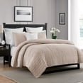 thumbnail image 2 of Swift Home  Crinkle Enzyme Wash Oversized Coverlet/Bedspread Quilt Sets Mushroom Twin/Twin XL 2 Piece, 2 of 5