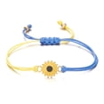 thumbnail image 3 of Dsscvnef Sunflower Peace Bracelet Ukraine Flag Design Blue Yellow Wax Thread Woven Friendship Ukrainian Unity Support, 3 of 8