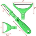 thumbnail image 2 of Mr&Mrs White Vegetable Peeler Set Green Potato Peelers Kitchen Julienne Veggie Peeler, 2 of 7