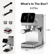LINKChef 20 Bar Espresso Machine with Cold Brew , Professional Coffee Maker for Latte & Cappuccino, Stainless Steel