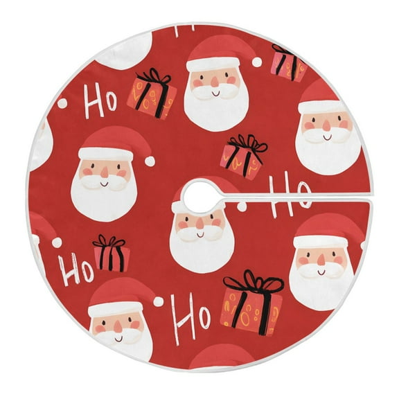 Ryvnso Christmas Tree Skirt Santa Claus Gifts Xmas Tree Skirts Ornament Home Decorations 35.4"