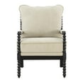 thumbnail image 4 of Eliza Spindle Chair in Linen Beige Fabric, 4 of 9