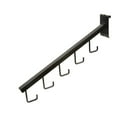 thumbnail image 2 of 5 J Hook Gridwall Waterfall - 18" L Square Tube Faceout Hook for Grid Panels - Black - 2 Pack, 2 of 2
