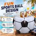 thumbnail image 3 of Inflatable Soccer Ball Ice Bucket, Floating Beverage Cooler for Pool Parties, Inflatable Drink Holder Tub for Outdoor Gatherings and Events, 3 of 7