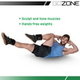 GoZone Pair of Adjustable Ankle or Wrist Weights 5lbs Each for Exercise
