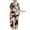 Black, variant on Vynhevius Women's Plus Size Satin Pajama Set 2 Piece Short Sleeve Button Down Shirt and Pants Floral Print Silk Pjs Sleepwear Loungewear