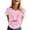 Pink, variant on Alun Happy Easter T Shirts for Women Cute Bunny Ears Graphic Tees Casual Short Sleeve Crewneck Top for Easter's Day Outfit 2026 Spring Summer Workout T-Shirt Yellow XL