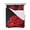 Red, variant on Quilts Twin Size Bedding Set, Red Rose Lightweight Quilted Comforter, Abstract Spring Flowers Vintage Black Soft Reversible Bedspread Coverlet with Pillow Covers for All Season, 68" x 86"