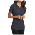 thumbnail image 4 of Mafoose Womens Short Sleeve Dimension Polo Battleship Grey XS, 4 of 4