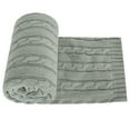 thumbnail image 2 of Ntbay 100% Cotton Cable Knit Toddler Blanket, Soft Warm Unisex Baby Blanket for Crib, 30"x40", Gray, 2 of 6