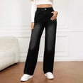 thumbnail image 1 of WILLBEST Pantalones Mujer Pantalones Vaqueros Desgastados y Rotos de Moda para Mujer, Cintura Alta, Holgados, Cómodos, Elásticos, Con Bolsillo Con Botón, Estilo Casual 839 Chica, 1 of 8