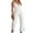 White, variant on Gupgi Women's Lace Spaghetti Straps Backless Wide Leg Jumpsuit, Black, Size M