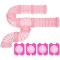 thumbnail image 3 of Hamster Tubes With Connector Diy Pet Cage Extension Small Pet Accessories Pink Color Durable Material For Pet Owners 1 Set, 3 of 5