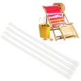 thumbnail image 1 of Uxcell 4-Pack Bandas para Sillas de Playa, Clips de Toalla Reutilizables para Cruceros y Piscinas[Blanco], 1 of 7