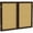 Natural, variant on Ghent's Wood 36" x 60" 2 Door Enclosed Bulletin Board in Natural