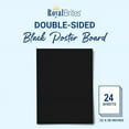 thumbnail image 2 of Royal Brites Black Poster Board, High Quality 2-Sided 22"x28" Poster Board for School and Work Projects, Arts & Crafts, Water & Fade Resistant Posterboard for Signs & Presentations, 22x28” Pack of 24, 2 of 5