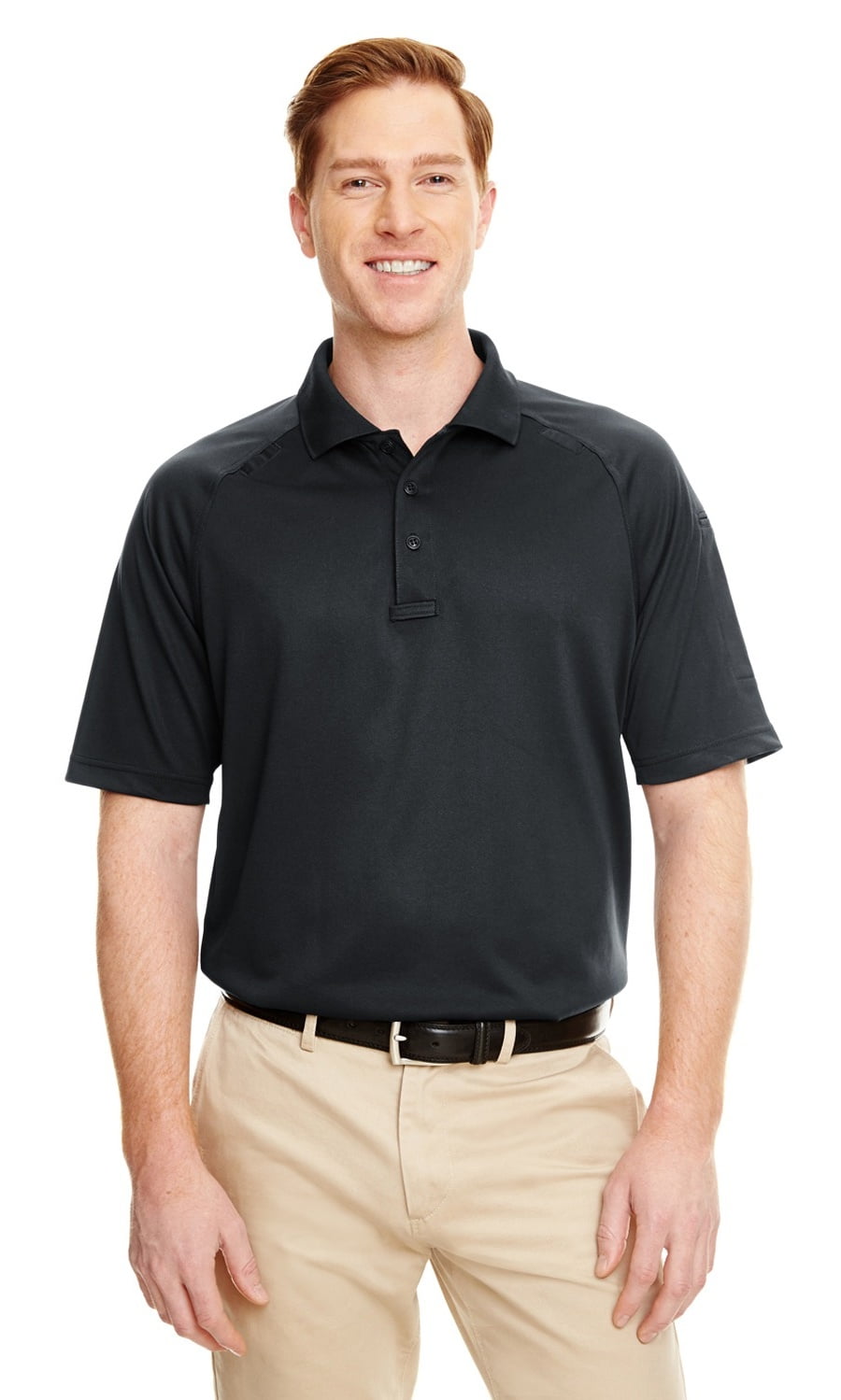 Harriton - The Harriton Tactical Performance Polo Shirt - BLACK - L ...