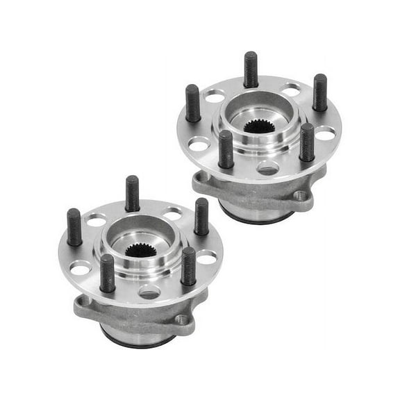 Rear Wheel Hub Assembly Set - Compatible with 2007 - 2017 Jeep Patriot 4WD 2008 2009 2010 2011 2012 2013 2014 2015 2016