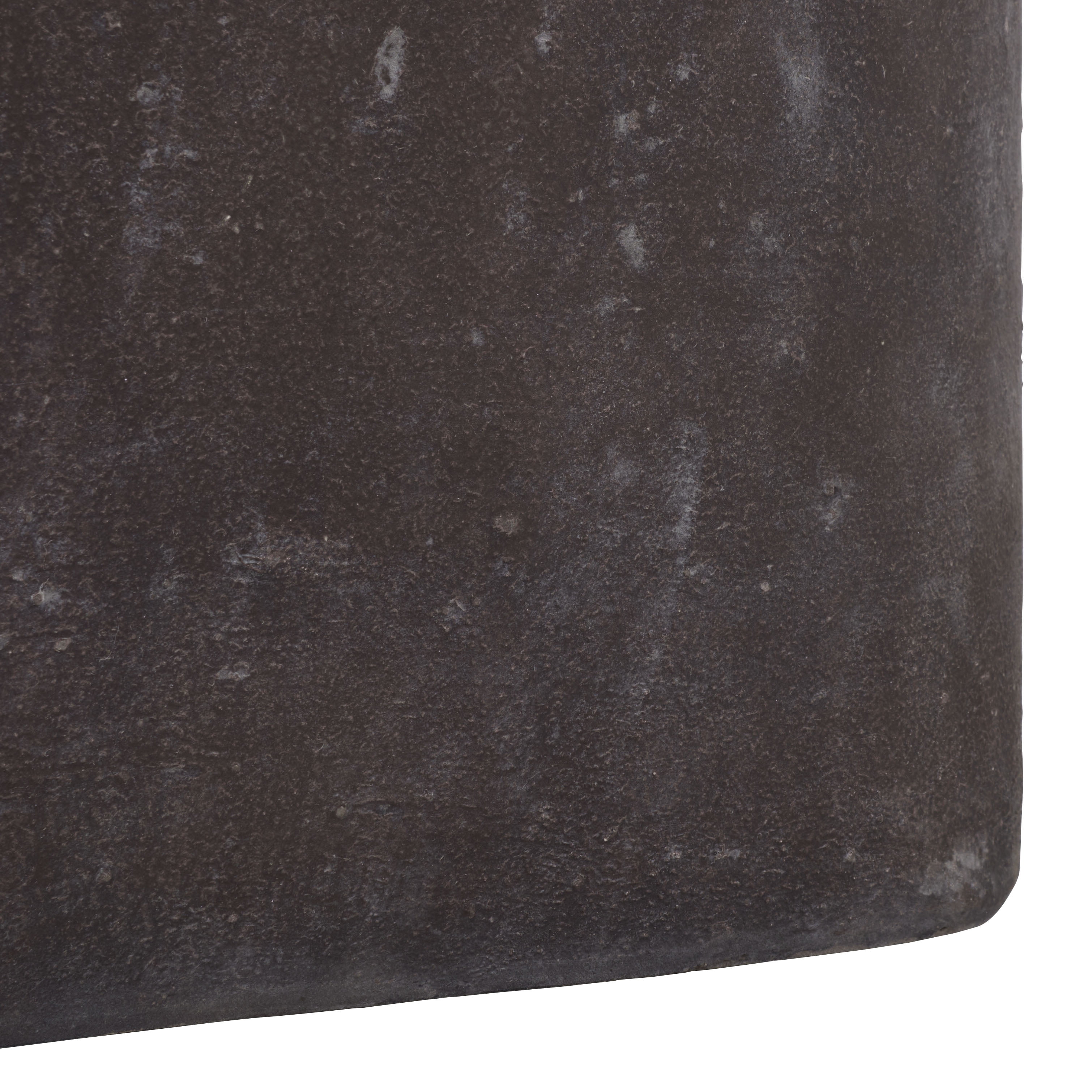 Safavieh 19.7" x 19.7" x 19.7" Square Brown Cement Bamboo Plant Pot