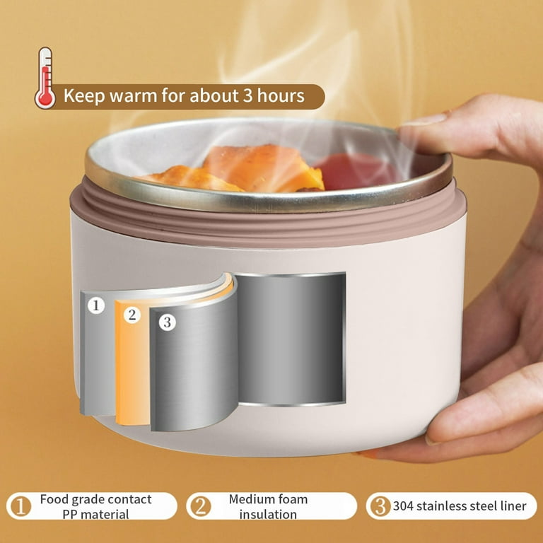 Ziynglg Stainless Steel Insulated Bento Lunch Box with Leak Proof