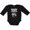 AB-Black, variant on Inktastic Music Makes Everything Better Girls Long Sleeve Baby Bodysuit
