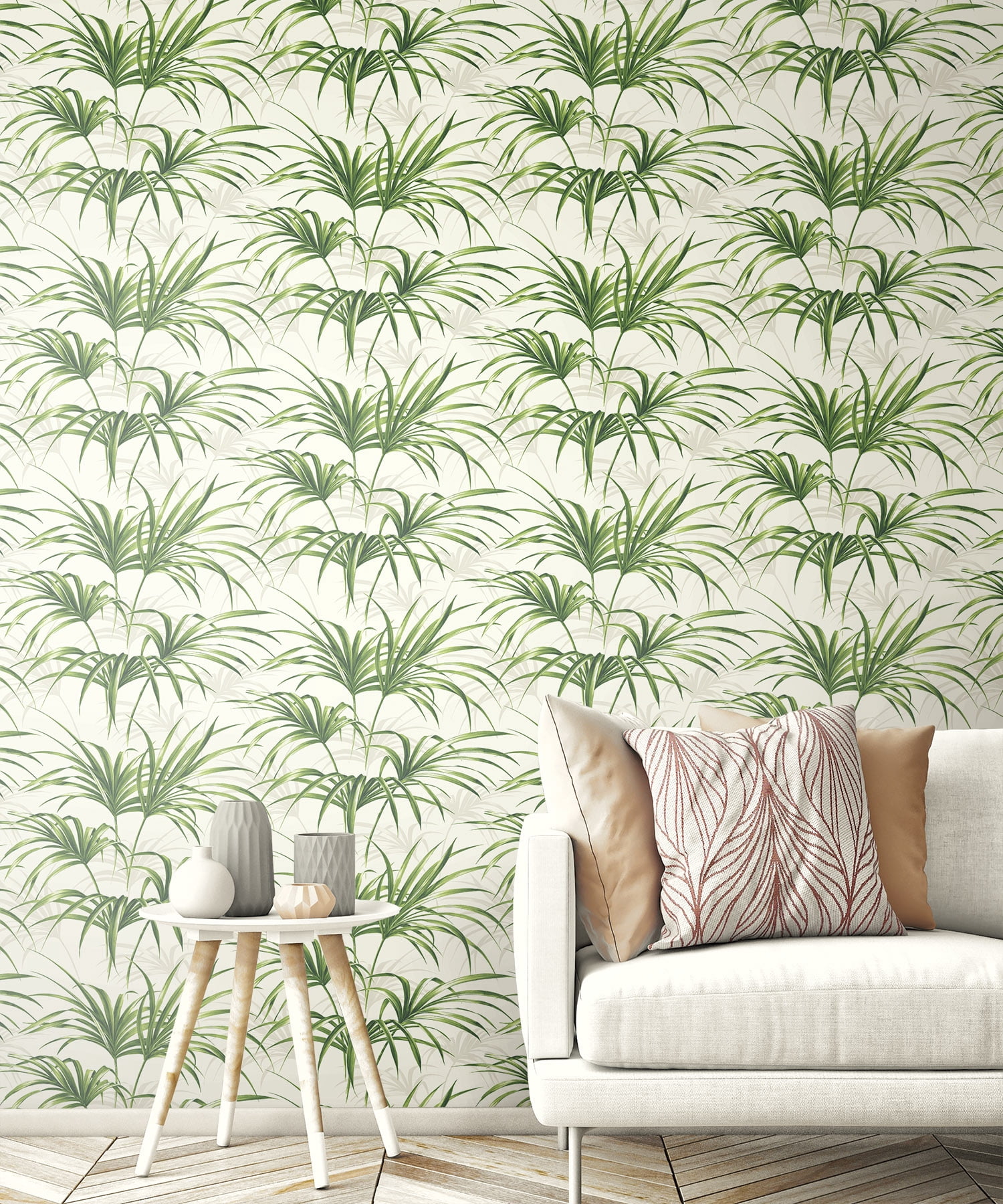 NextWall Tropical Palm Leaf Peel and Stick Wallpaper
