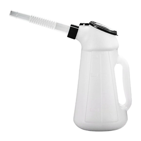 HILABEE Oil Can with Spout Measuring Container Bikes Car Equipment Oil Dispenser Jug 2L 26cm