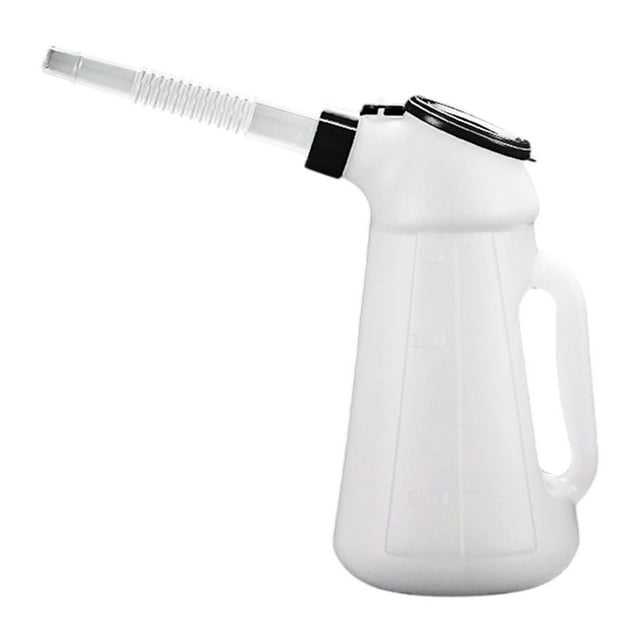 MERIGLARE Oil Can with Spout Measuring Container Bikes Car Equipment Oil Dispenser Jug 1.2L 23.5cm