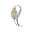 thumbnail image 1 of Fashionable and exquisite creative brooch temperament light luxury micro-inlaid zircon brooch anti-light accessories, 1 of 4
