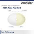 thumbnail image 4 of DeerValley 14" White Ceramic Oval Vessel Sink for Bathroom,Kitchen,DV-1V0049, 4 of 9