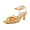 Orange, variant on XYD Women Kitten Low Heel Sandals Bowknots Square Open Toe Ankle Strap Summer Casual Dress Shoes Size 7 Orange