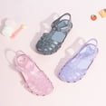 thumbnail image 2 of Kannior Toddler Girls Jelly Sandals Soft Rubber Sole Closed Toe Summer Shoes Mary Jane Dress Princess Flat, 2 of 5