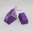thumbnail image 4 of 20x Caja de dulces de regalo cortada con láser para jaula de pájaros con cinta Favor de boda Violeta Yuyangstore La caja del caramelo, 4 of 8
