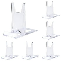 Acrylic Bookshelf Cell Phone Holder Photo Frame Stand Display Stand For Display Adjustable Transparent Display Easel Stand For Home Comic Album,Six Desktop Stands