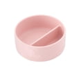 thumbnail image 1 of Tazón de Silicón Grabease con 2 Divisiones y Ventosa Rosa, 1 of 3