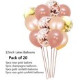 thumbnail image 4 of Decoraciones de cumpleaños, incluye 52 pancartas y globos de oro rosa., 4 of 5