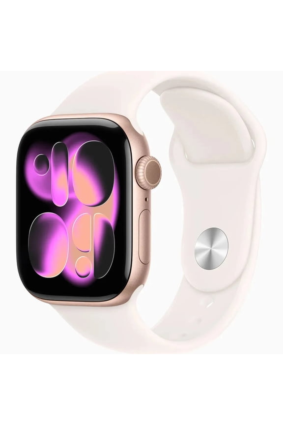 (Open Box) Apple Watch Series 11 (GPS) 46mm Rose Gold Aluminum Case with Light Blush Sport Band - M/L