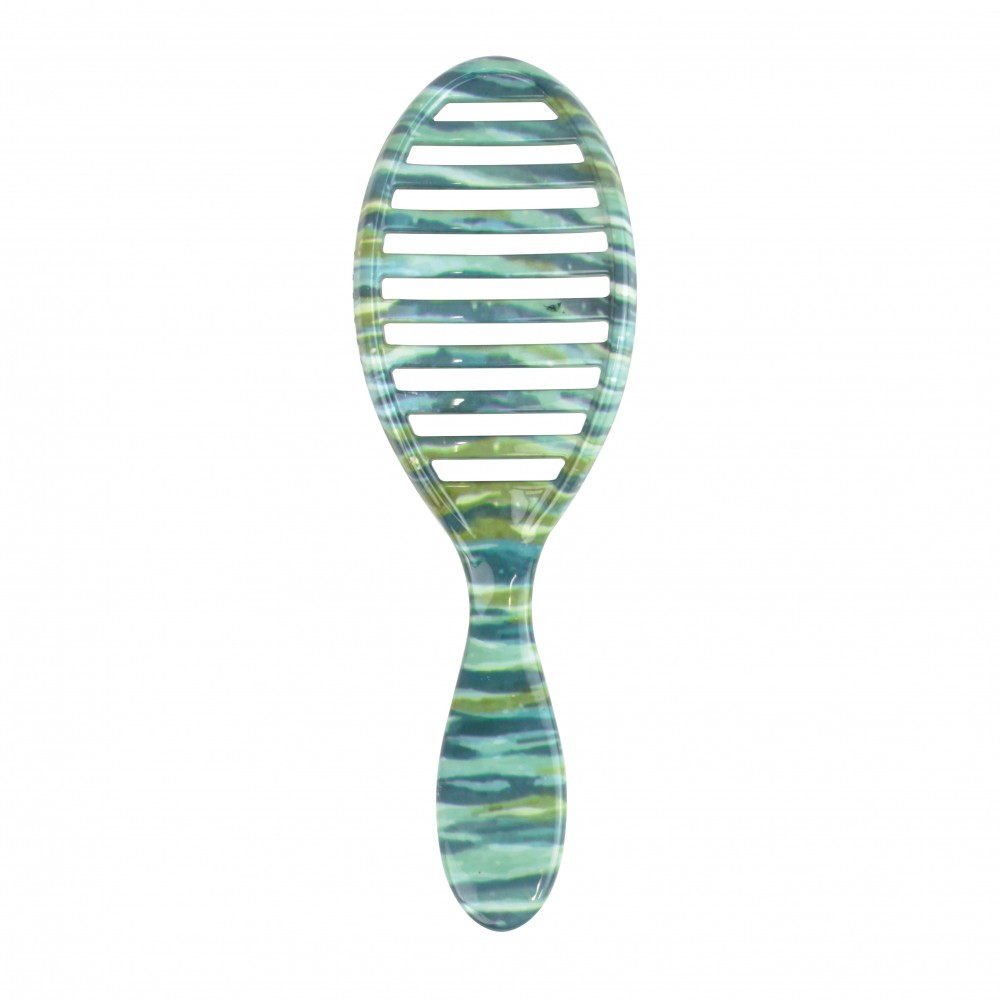 Wet Brush Speed Dry Detangle HeatFlex Bristles Hair Brush Travel Teal Multi