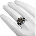 thumbnail image 3 of beryl_creation 925 Sterling Silver 2.60 Ct Round Cut Brown Diamond Engagement Wedding Thanksgiving Christmas Bridal Ring Set 14K Black Gold Plated For Women's -7.5, 3 of 3