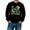 Black, variant on Hfnxid Men's St. Patrick Day Top Crewneck Long Sleeve Shirt Love Clover Print Stylish Shirts Casual Workout Pullovers Tee Shirts Blue S