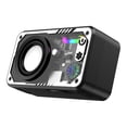 thumbnail image 1 of Portable altavoz mini estéreo para hombres subwoofer de bajo multifuncional rectangular para la fiesta de viajes de la playa de ducha Negro, 1 of 8