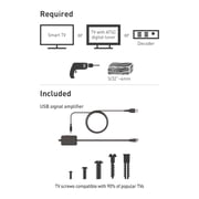 Barkan Long TV Wall Mount, 13-90 inch Dual Arm Full Motion Articulating 4 Movement Flat/Curved Screen Bracket