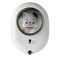 thumbnail image 1 of Dispensador de jabón de pared con diseño de cápsula espacial, recargable, ahorra espacio, dispensador automático de jabón espumoso de pared, color blanco, 1 of 15