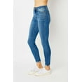 thumbnail image 4 of KRE Prime Women Denim Full Size Cuffed Hem Low Waist Skinny Jeans, 4 of 7