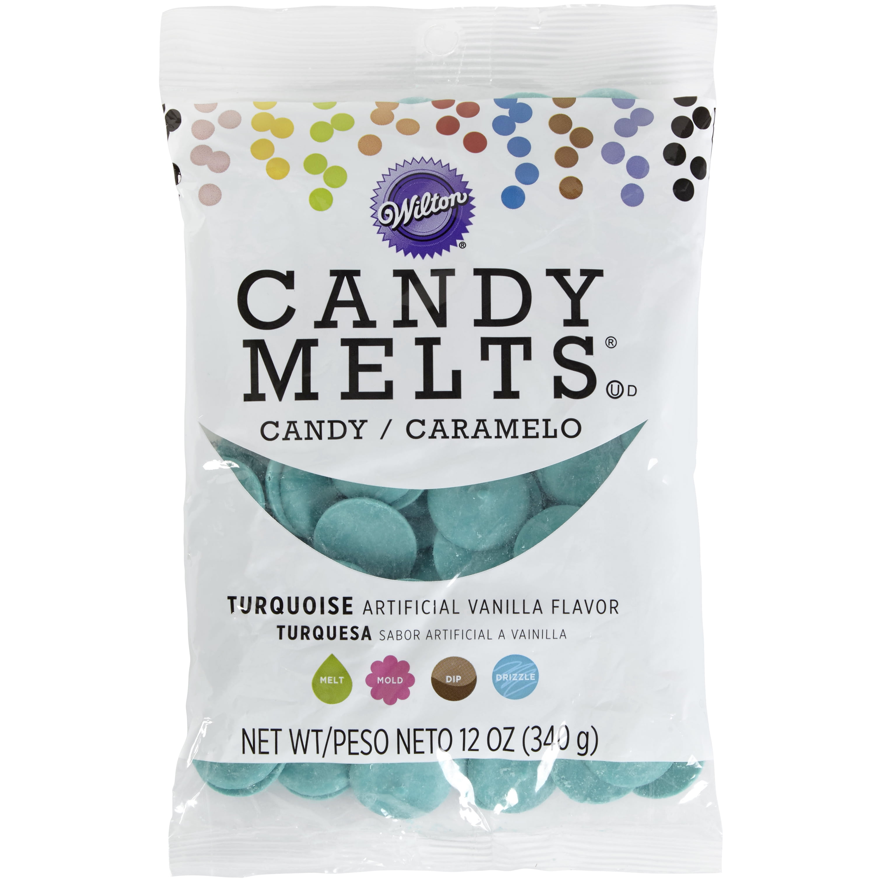 Wilton Turquoise Candy Melts Candy, 12 oz